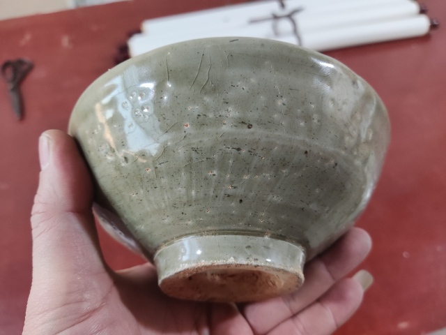 古玩陶瓷元代龍泉窯系青瓷茶碗拍賣,當前價格588元