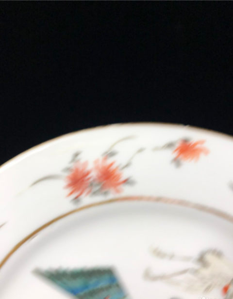 古玩陶瓷【清晚·帝國余暉時代巔峰】粉彩人物盤拍賣,當前價格5888元
