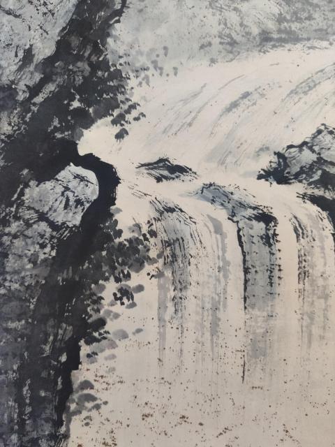 古玩字畫(huà)已故江蘇藉名家 中國(guó)湖社畫(huà)會(huì)顧問(wèn) 俞派山水龜紋皴創(chuàng)造者 俞秋水 生命泉 手工原裱立軸拍賣,當(dāng)前價(jià)格5888元