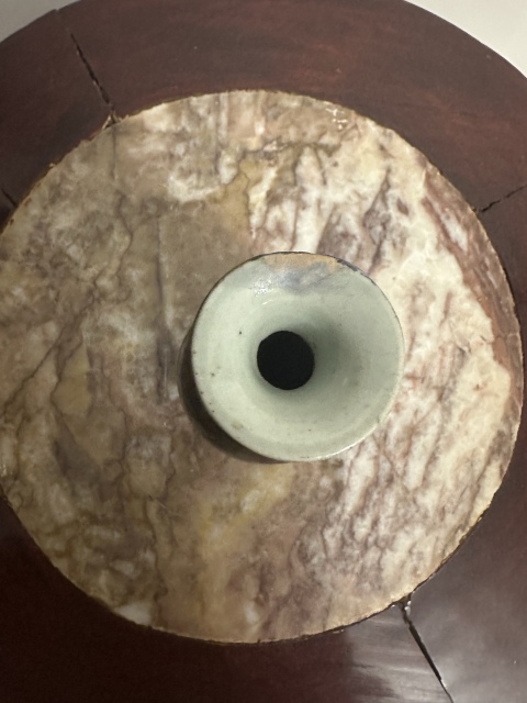 古玩陶瓷清中晚期烏金釉玉壺春瓶拍賣，當前價格800元