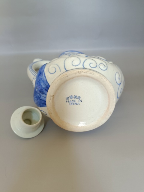 古玩陶瓷青花魚型酒壺拍賣，當前價格260元