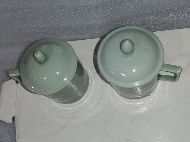 古玩陶瓷金玉滿堂龍泉窯蓋杯拍賣,當前價格288元