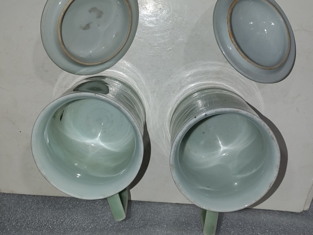 古玩陶瓷金玉滿堂龍泉窯蓋杯拍賣,當前價格288元