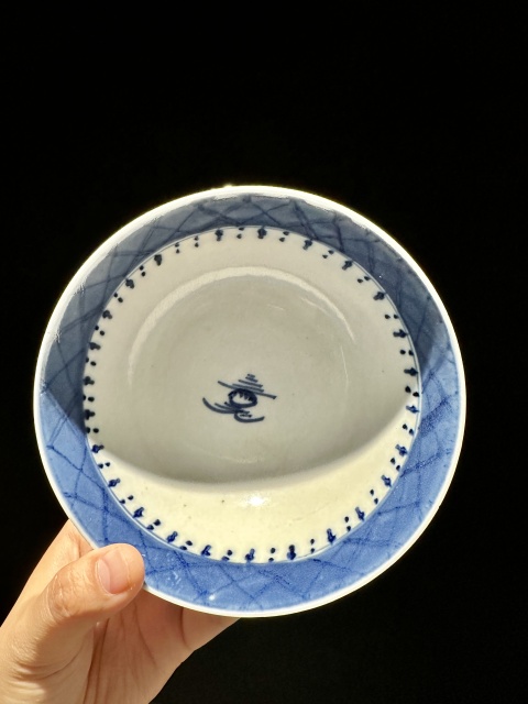 古玩陶瓷清乾隆·青花山水樓閣紋碗164 域鑒鑒定永久保真拍賣(mài)，當(dāng)前價(jià)格450元