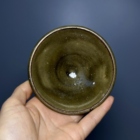 古玩陶瓷磁州窯青釉茶盞拍賣,當前價格4500元