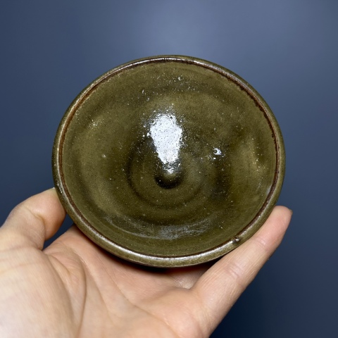 古玩陶瓷磁州窯青釉茶盞拍賣,當前價格4500元