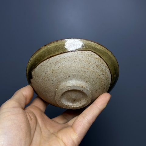 古玩陶瓷磁州窯青釉茶盞拍賣,當前價格4500元