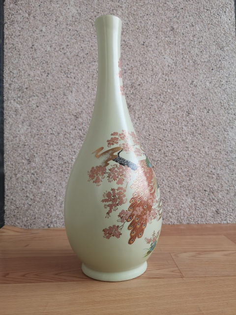 古玩陶瓷花鳥紋瓶拍賣，當前價格480元