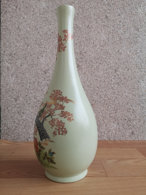 古玩陶瓷花鳥紋瓶拍賣，當前價格480元
