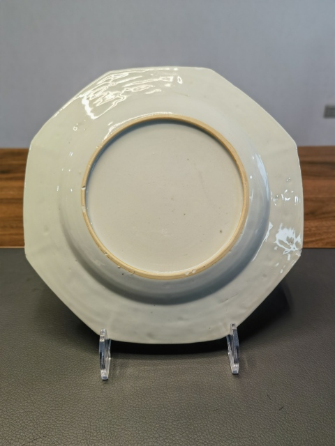 古玩陶瓷雍正粉彩洞石花鳥紋八方盤拍賣,當前價格1200元