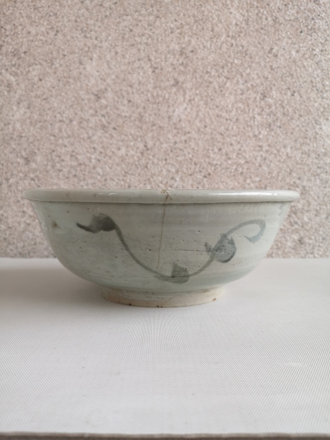 古玩陶瓷花卉紋青花碗拍賣，當前價格580元