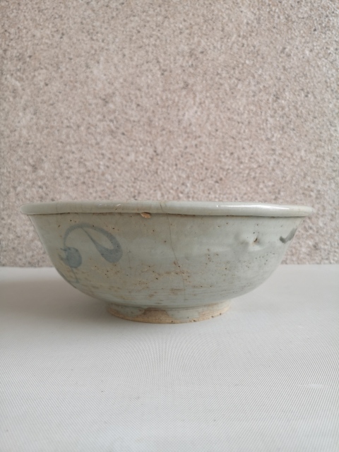 古玩陶瓷花卉紋青花碗拍賣，當前價格580元