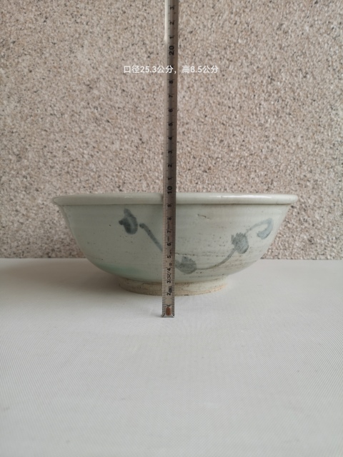 古玩陶瓷花卉紋青花碗拍賣，當前價格580元