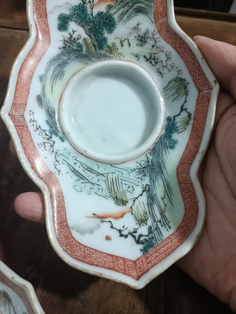古玩陶瓷粉彩茶船拍賣,當前價格18888元