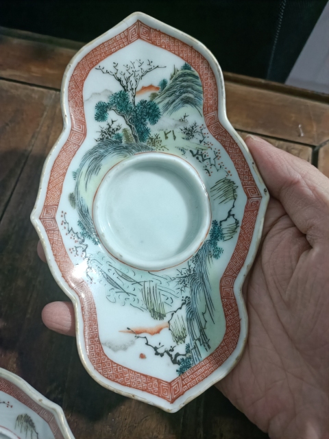 古玩陶瓷粉彩茶船拍賣,當前價格18888元