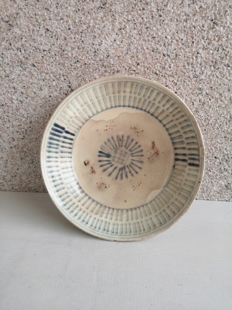 古玩陶瓷清早期青花盤拍賣,當前價格580元