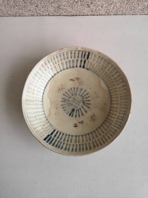 古玩陶瓷清早期青花盤拍賣,當前價格580元