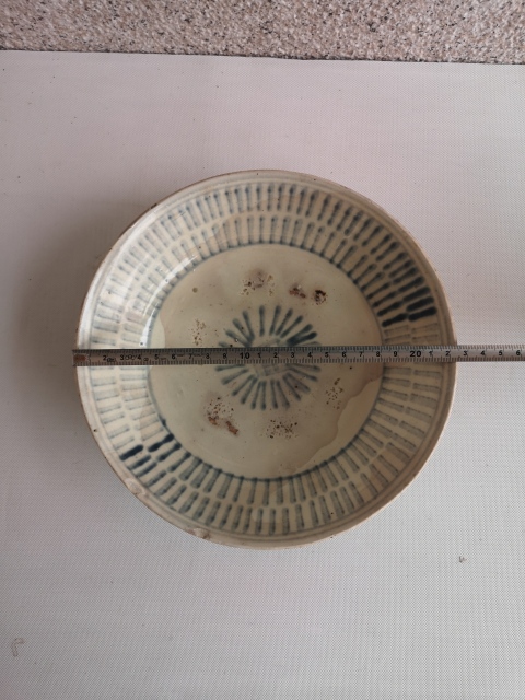古玩陶瓷清早期青花盤拍賣,當前價格580元
