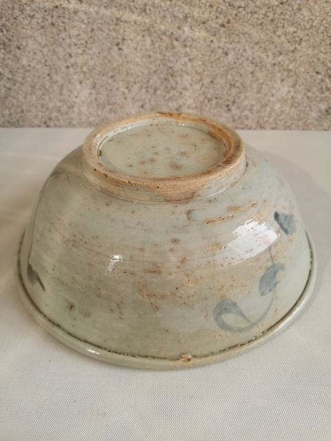 古玩陶瓷花卉紋青花碗拍賣，當前價格580元