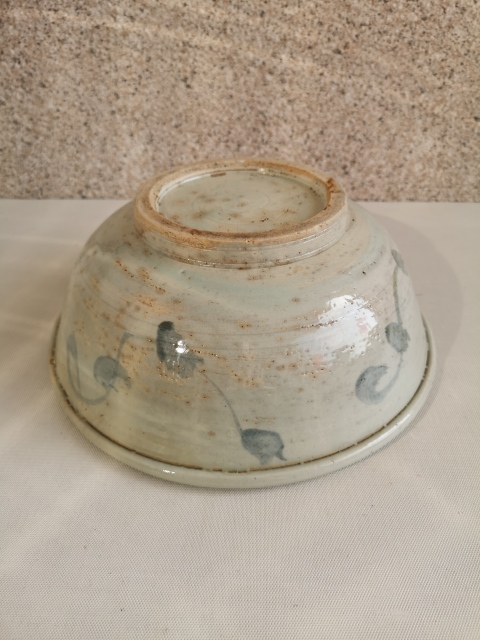 古玩陶瓷花卉紋青花碗拍賣，當前價格580元