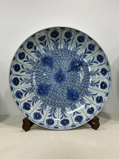 古玩陶瓷青花花卉紋盤身拍賣,當前價格12000元