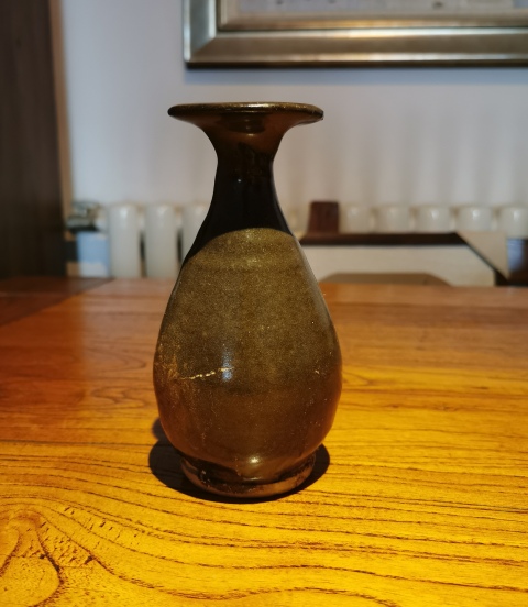 古玩陶瓷元茶葉末釉玉壺春瓶拍賣，當前價格760元