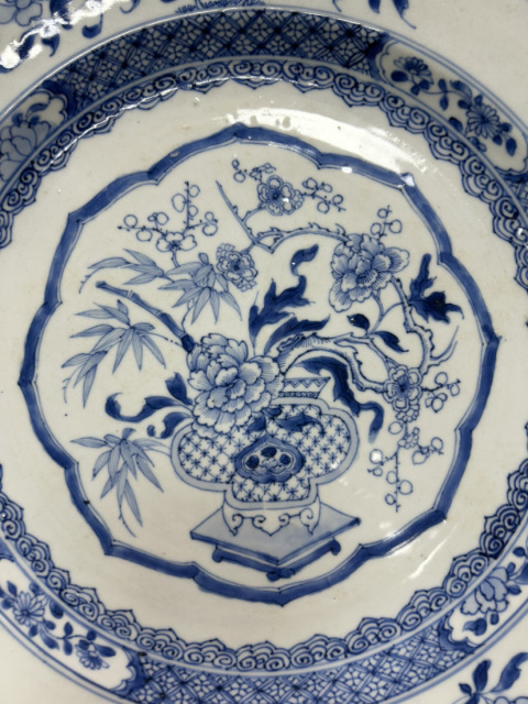 古玩陶瓷青花盤拍賣，當前價格12600元