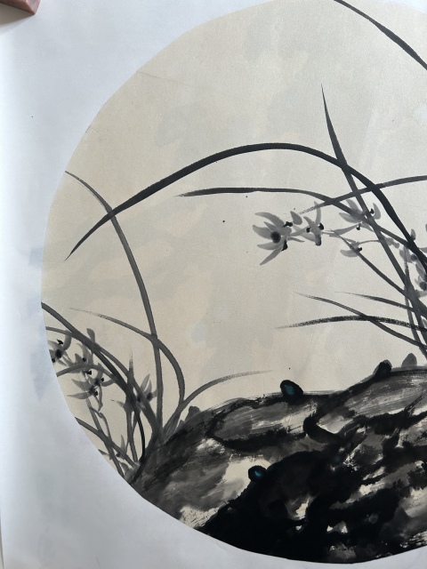 古玩字畫謝會彤《蘭花》拍賣,當前價格455元