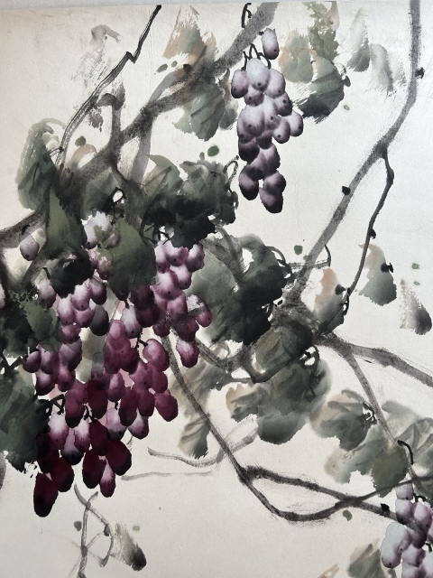 古玩字畫謝會彤《秋實圖》拍賣，當前價格450元