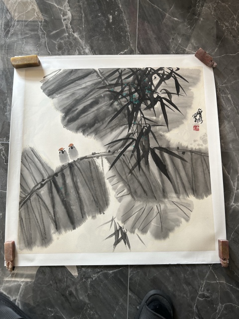 古玩字畫謝會彤《花鳥》拍賣，當前價格450元