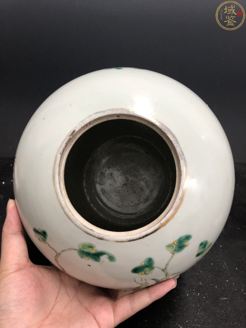 古玩陶瓷永慶長春官窯款粉彩花卉冬瓜罐拍賣,當前價格5500元