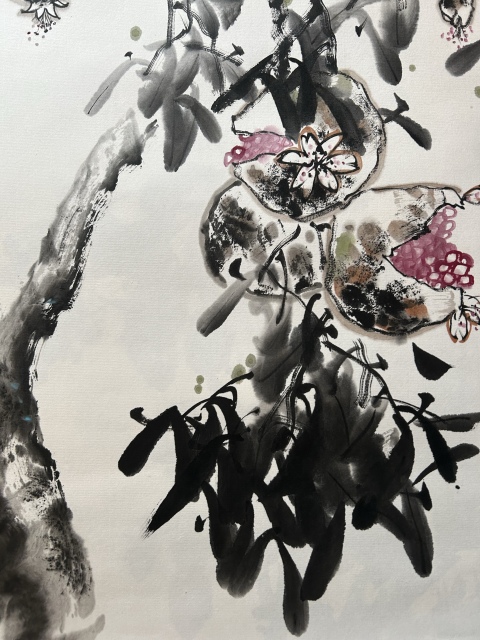 古玩字畫謝會彤《佳果》拍賣,當前價格455元