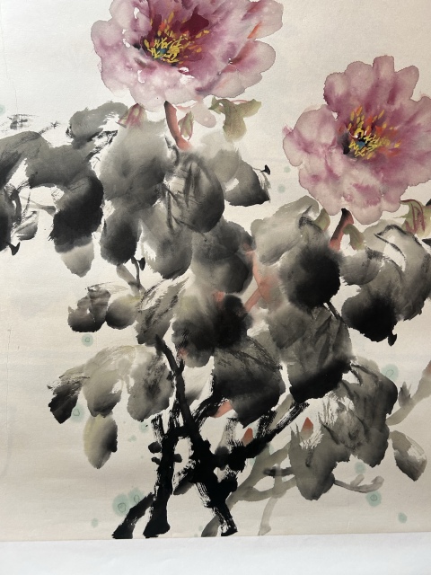 古玩字畫謝會彤《富貴花開》拍賣，當前價格455元