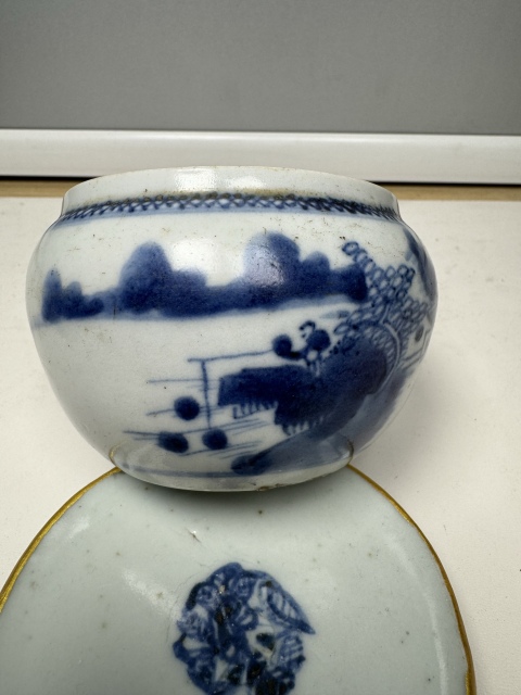 乾隆·青花山水人物垂釣紋水洗拍賣，當前價格4500元