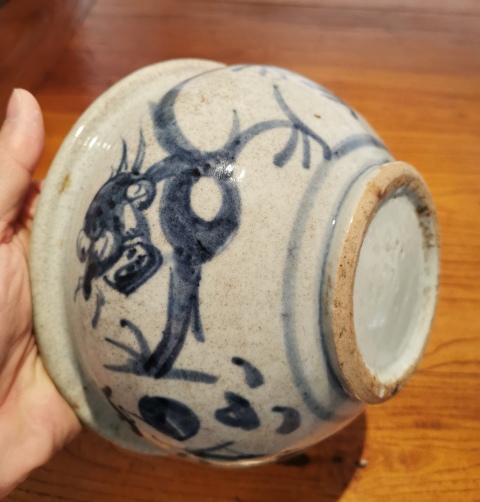 古玩陶瓷清中早期青花趕珠龍紋香爐拍賣，當前價格1500元