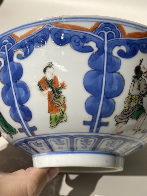 古玩陶瓷青花五彩碗拍賣，當前價格9999元