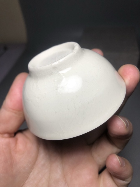 古玩陶瓷（已保真拍帶保真卡）青白釉杯拍賣，當前價格1288元