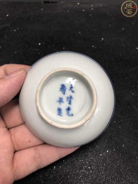 古玩陶瓷一對光緒本朝官窯制式青花纏枝花卉筆添拍賣，當前價格5000元
