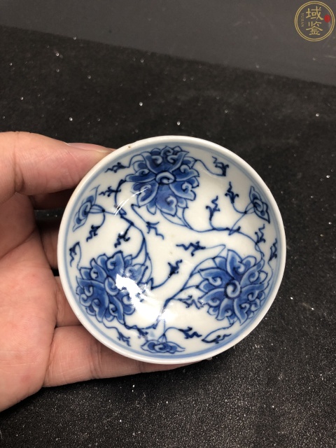古玩陶瓷一對光緒本朝官窯制式青花纏枝花卉筆添拍賣，當前價格5000元