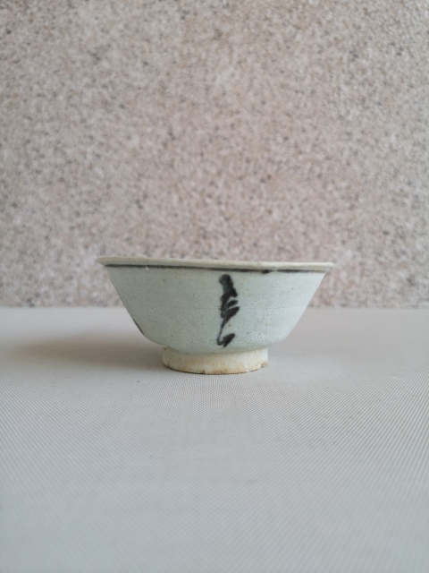 古玩陶瓷青花花卉紋茶碗拍賣，當前價格1600元