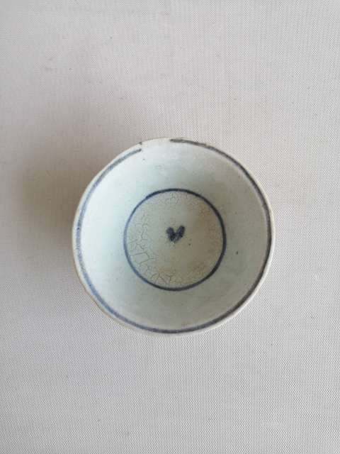 古玩陶瓷青花花卉紋茶碗拍賣，當前價格1600元