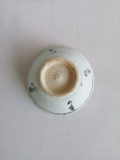 古玩陶瓷青花花卉紋茶碗拍賣，當前價格1600元