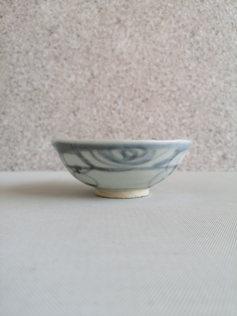 古玩陶瓷青花花卉紋茶碗拍賣,當前價格680元