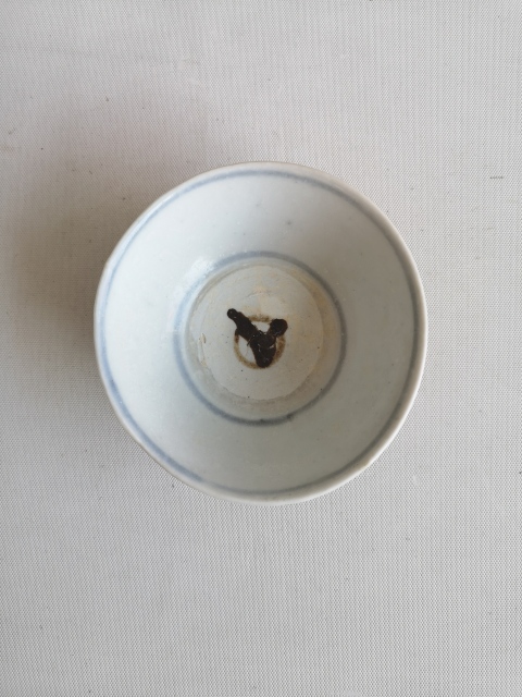 古玩陶瓷青花花卉紋茶碗拍賣,當前價格680元
