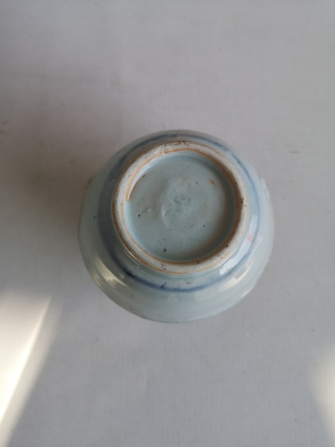 古玩陶瓷青花線條紋油壺拍賣，當前價格750元