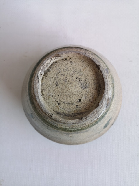古玩陶瓷哥釉青花花卉紋蓋罐拍賣，當前價格750元