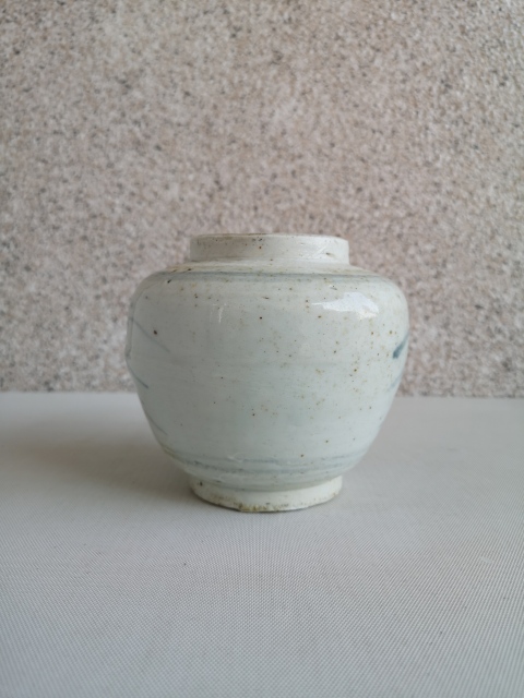 古玩陶瓷青花花卉紋蓋罐拍賣,當前價格580元