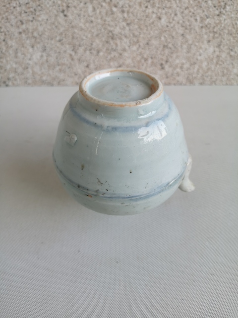 古玩陶瓷青花線條紋油壺拍賣，當前價格750元