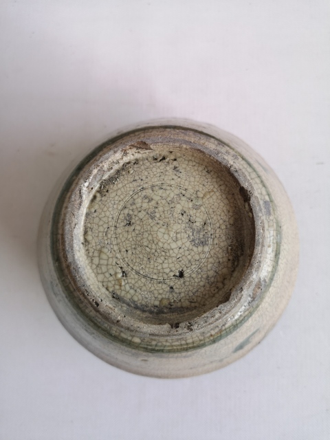 古玩陶瓷哥釉青花花卉紋蓋罐拍賣，當前價格750元
