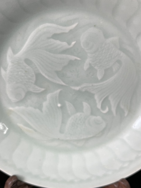 古玩陶瓷龍泉青瓷金玉滿堂盤拍賣，當前價格180元